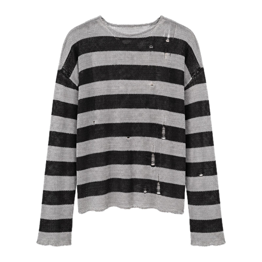 "broken stripe" knit OPIUM CLOUD