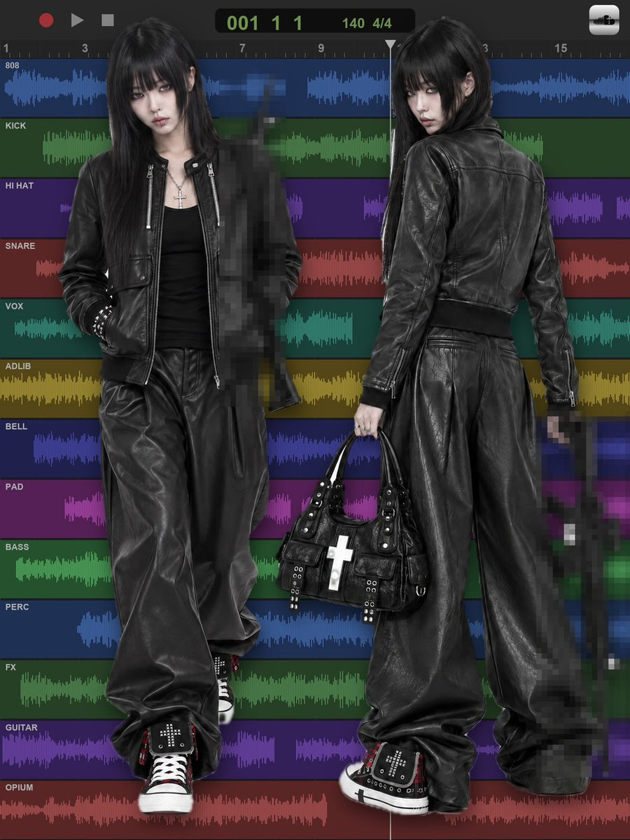 "cross moto" handbag 着用イメージ 8 | OPIUM CLOUD