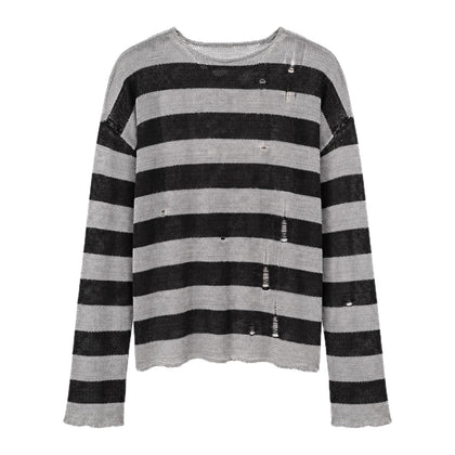 "broken stripe" knit OPIUM CLOUD