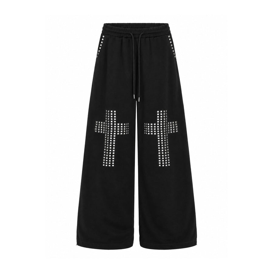"cross rivet" sweat pants OPIUM CLOUD